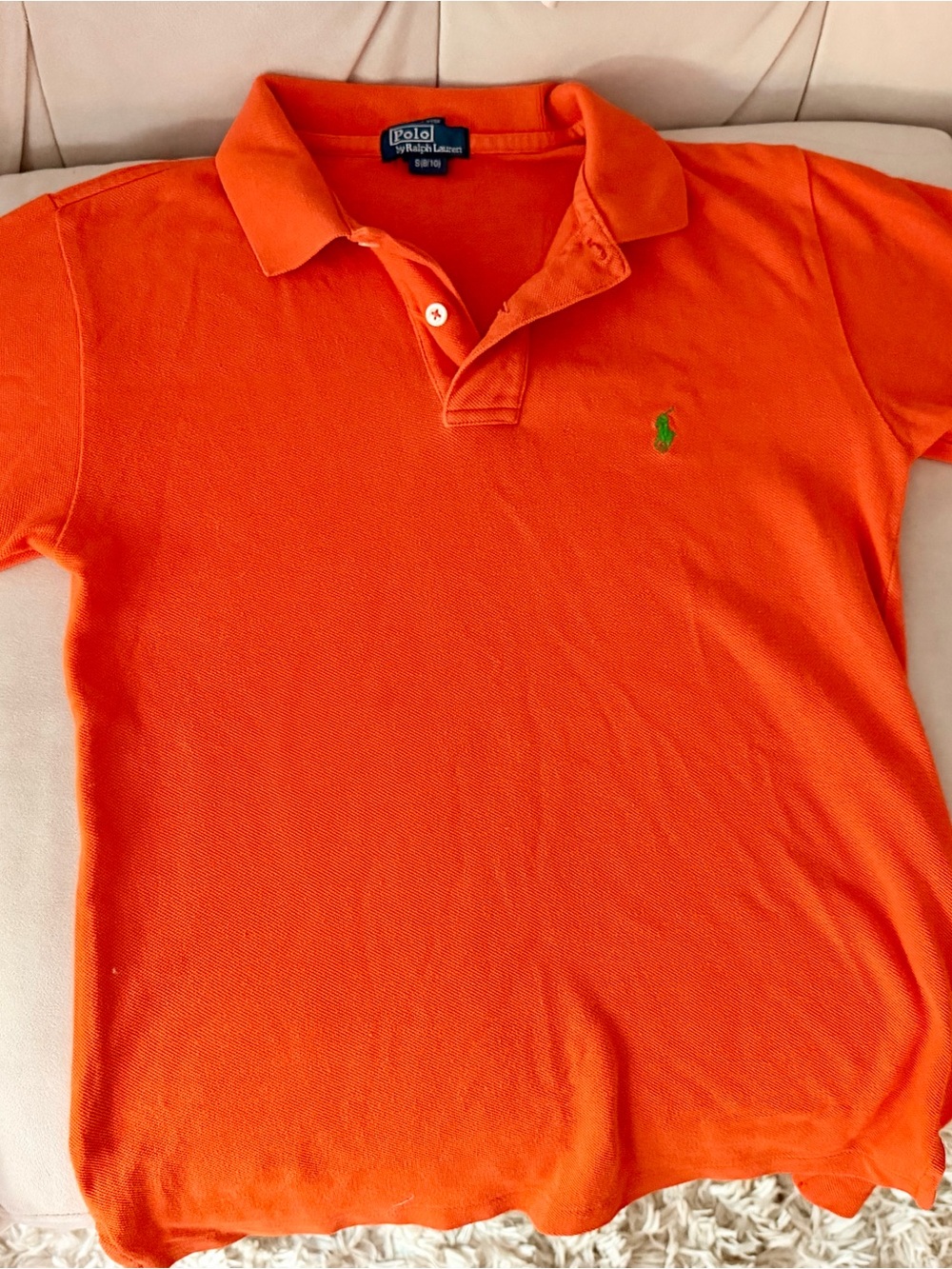 2 Polo Ralph Lauren Orange and Light blue Classic Polos boys L